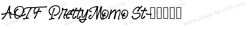 A-OTF Pretty Momo St字体转换